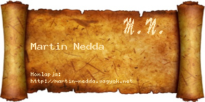 Martin Nedda névjegykártya